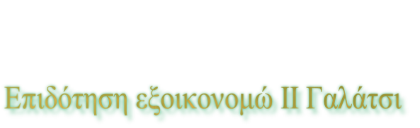Επιδότηση εξοικονομώ ΙΙ Γαλάτσι